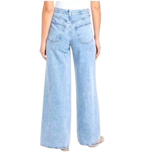 Universal Thread Blue Super Wide Leg Jeans Casual Plus Size 14 NWT - Picture 2 of 6